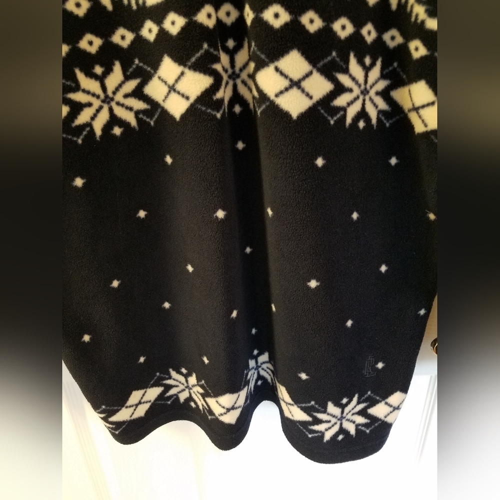 Lauren Ralph Lauren Men's Fleece Fairie Isle Pullover Top Navy Size Medium - Picture 4 of 10